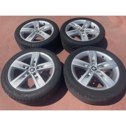 LLANTAS SEAT LEON R17X7 ANCLAJE 5X100 CON NEUMATCIOS 225/45ZR17